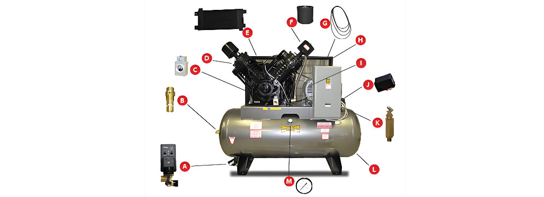 Air compressor pump head gasket and valve plate